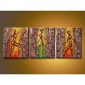 Canvas Stretched Group Peopole Oil Painting